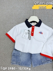 T550-Set polo Alo phối q jean xanh  (11.28kg)