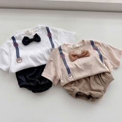 BD134-Set áo tăm quần chip kèm nơ (03.13kg)