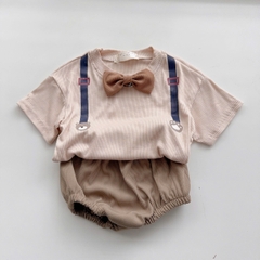 BD134-Set áo tăm quần chip kèm nơ (03.13kg)