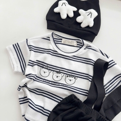 BD136-Set áo kẻ quần chip dây kèm mũ (03.13kg)