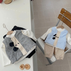 T554-Set 3 món cún gile kẻ (06.14kg)