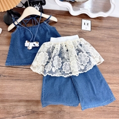 G714-Set 4 món cún jean quây ren (10.27kg)