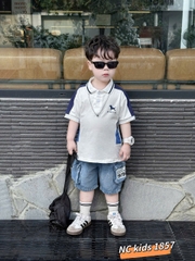 T556-Set áo polo cún phối q jean hộp (09.26kg)