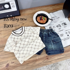 T565-Set áo Kem bo q jean lửng (10.27kg)