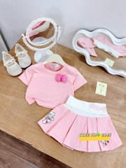 G724-Set Kitty thun crop váy ngắn (08.30kg)