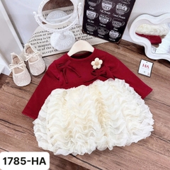 V341-Váy len lg thỏ gợn sóng hoa (10.30kg)