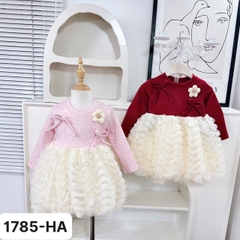 V341-Váy len lg thỏ gợn sóng hoa (10.30kg)