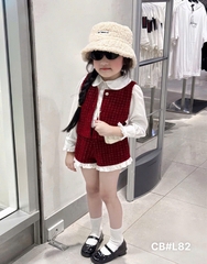 G735-Set smi dài gile quần dạ đỏ (10.28kg)