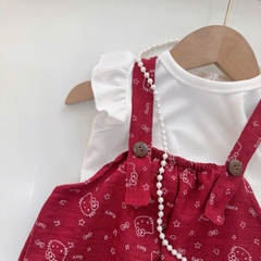 BD155-Set áo balo jum quần Kitty đỏ (06.16kg)