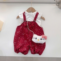 BD155-Set áo balo jum quần Kitty đỏ (06.16kg)