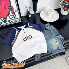 T573-Set polo Alo viền q jean (08.28kg)
