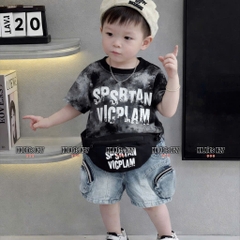 T574-Set áo đen xích M q hộp túi (07.24kg)