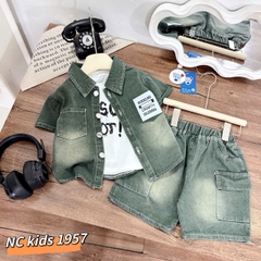 T575-Set 3 món smi jean rêu (07.24kg)