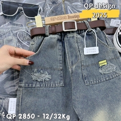 Q293-Quần baggy bụi rách 2 túi (12.28kg)