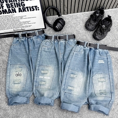 Q294-Quần baggy xanh rách gối (17.26kg)