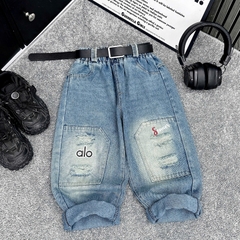 Q294-Quần baggy xanh rách gối (17.26kg)