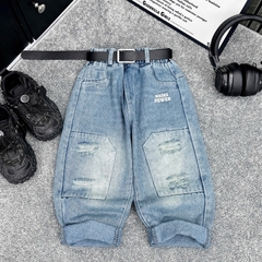 Q294-Quần baggy xanh rách gối (17.26kg)