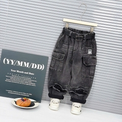 Q296-Quần baggy túi rách logo H (26.50kg)