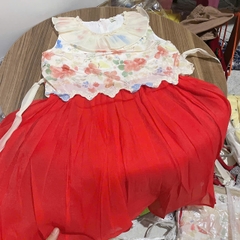 V354-Váy voan SN hoa thêu 2 tầng (20.30kg)