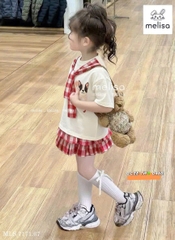 G754-Set áo cún cv caro xoè Đỏ (10.30kg)