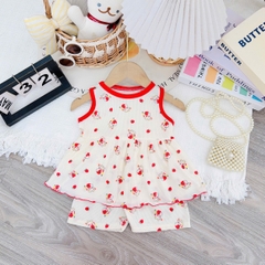 B489-Bộ balo tăm babydoll hoa nhí (05.15kg)