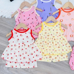 B489-Bộ balo tăm babydoll hoa nhí (05.15kg)