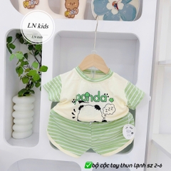 B490-Bộ cộc thun lạnh Panda kẻ (05.15kg)