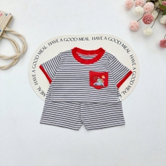 B491-Bộ cộc thun lạnh kẻ màu túi (05.15kg)