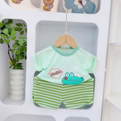 B493-Bộ cộc thun lạnh thú quần kẻ (05.15kg)