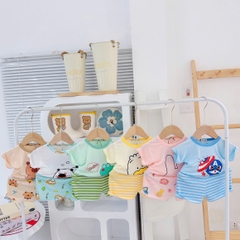 B493-Bộ cộc thun lạnh thú quần kẻ (05.15kg)