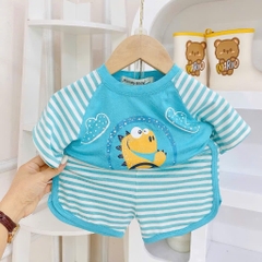 B494-Bộ cộc thun lạnh phối kẻ (08.15kg)