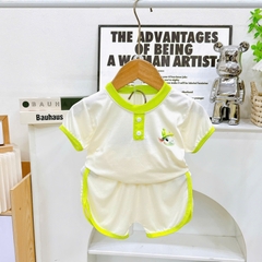 B495-Bộ cộc thun lạnh trụ trơn viền (08.15kg)