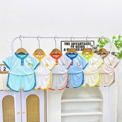 B495-Bộ cộc thun lạnh trụ trơn viền (08.15kg)