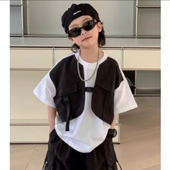 T669-Set áo cotton khoá q kaki đen (12.24kg)