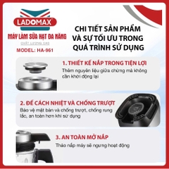Máy làm sữa hạt đa năng Ladomax HA-961