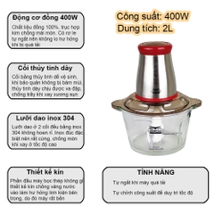 MÁY XAY THỊT LADOMAX HA-333 (INOX - NHỰA)