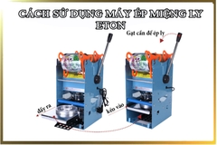 Máy ép ly Eton ET-D1 Gạt Tay 500ml-700ml