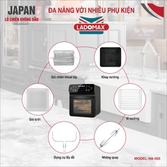 NỒI CHIÊN KHÔNG DẦU LADOMAX HA-555