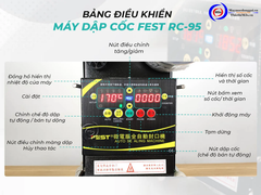 Máy dập ép miệng cốc ly tự động FEST (RC95 - RC995S)