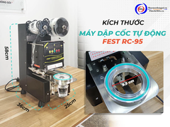 Máy dập ép miệng cốc ly tự động FEST (RC95 - RC995S)