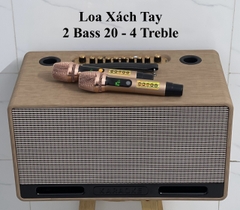 Loa Kéo xách Tay Sound S222 Màu Da Bò và Da Kem