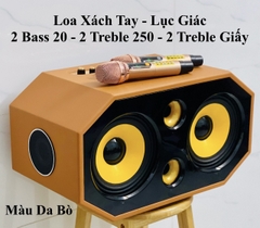 Loa Xách Tay Sound  6 đường tiếng 2 bass 2 treble 2 trung