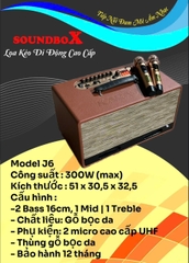 Loa xách tay Soundbox J6, 3 đường tiếng 2 bass 16cm