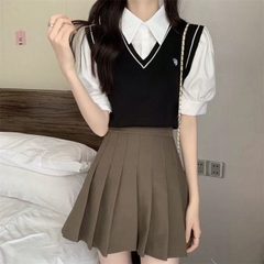 [A109] Áo len thun Montoghi dệt kim GILE LẺ kiểu dáng năng động có logo trẻ trung Hàn Quốc - L2M  (Hot)