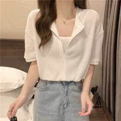 [A035] SET 2 ÁO LIỀN NHAU len thun dệt kim Montoghi Quảng Châu cổ V dáng croptop nhúm eo xinh - L2M  (Hot)