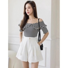 [Q005] Quần SHORT ỐNG RỘNG nữ có túi phối lưng thun co giãn chất liệu tuyết mưa mềm mại - L2M