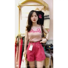 [A010] Áo len thun Montoghi dệt kim Barbie TAY HẾN Quảng Châu dáng ngắn mùa hè siêu dễ thương - L2M (Sale)