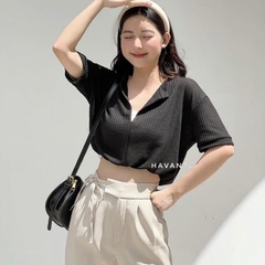 [A035] SET 2 ÁO LIỀN NHAU len thun dệt kim Montoghi Quảng Châu cổ V dáng croptop nhúm eo xinh - L2M  (Hot)