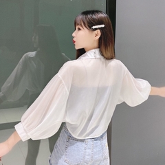 [A158] Áo SƠ MI VOAN nữ mỏng khoác ngoài tay lửng CỘT DÂY thời trang Quảng Châu xinh xắn hot - L2M  (Hot)