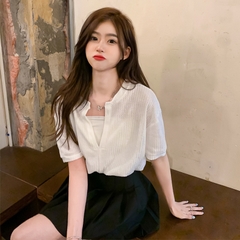 [A035] SET 2 ÁO LIỀN NHAU len thun dệt kim Montoghi Quảng Châu cổ V dáng croptop nhúm eo xinh - L2M  (Hot)